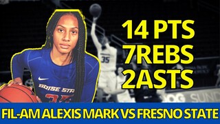 FIL-AM ALEXIS MARK HIGLIGHTS VS FRESNO STATE | NCAA WOMEN'S BASKETBALL | JANUARY 23, 2021