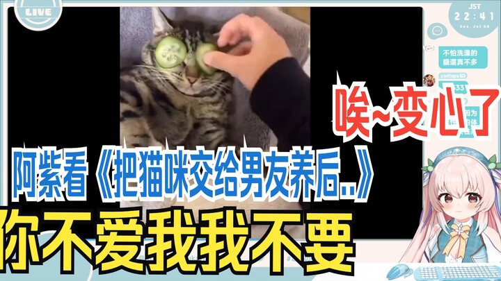 『💜九重紫💜』日本小妹看《把猫咪交给男友养后..》你不爱我我不要~~ 九重紫Official reaction 4K