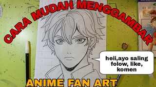 cara yg paling mudah menggambar karakter anime