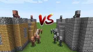 Village VS Pillage in Minecraft