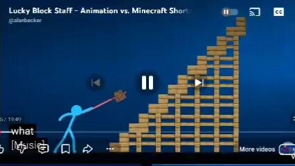 lucky block staff -animation vs Minecraft shorts ep 33 pt 1