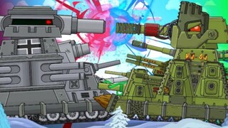YouTube HomeAnimations | A wall vs a wall! A monster vs a monster! KV-44M vs VK-44! | Views+15 Soon!