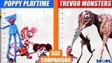 Poppy Playtime and Trevor Monsters Size Comparison | SPORE