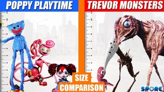 Poppy Playtime and Trevor Monsters Size Comparison | SPORE