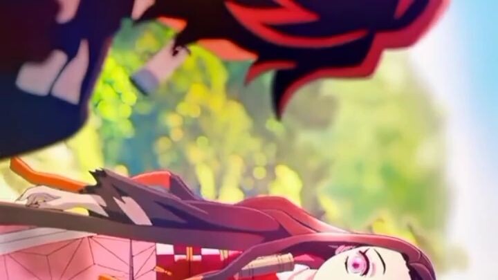 akhirnya nezuko bisa bilang ohayo lagi