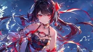 【NovelAI】Ruby Water Drop【AI Painting】