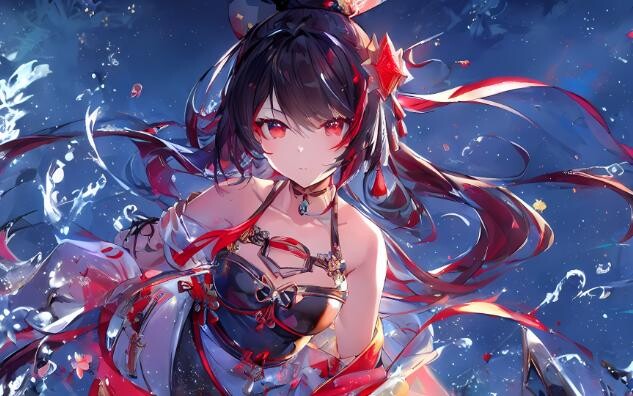 【NovelAI】Ruby Water Drop【AI Painting】