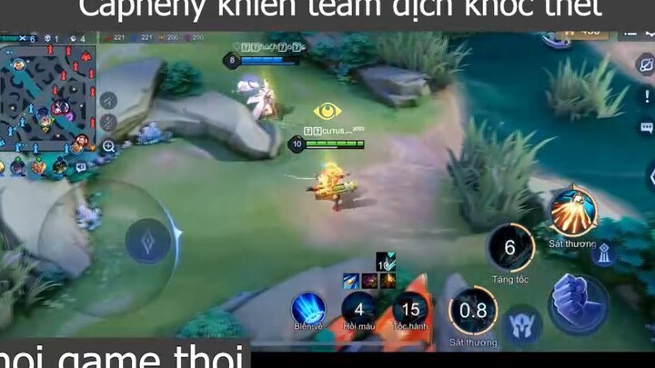 Capheny khiến team địch khóc thét p1 #choigamethoi