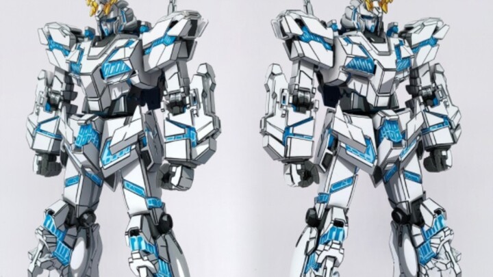 Bức tranh hai chiều của gundam, mgka Unicorn gundam