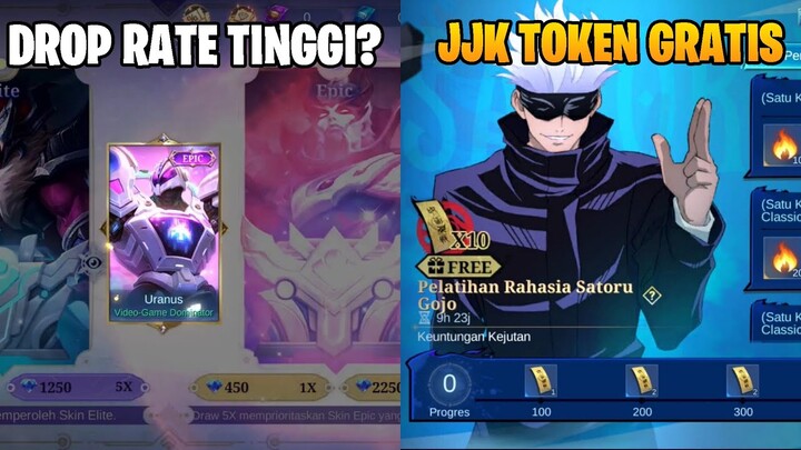 TEST DROP RATE SURPRISEBOX, 10 TOKEN JJK GRATIS, SKIN SPECIAL & ELITE GRATIS - MOBILE LEGENDS