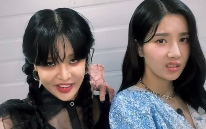 Someone, please rein in the little crazy one! Kwon Eun-bi and RalRal’s Square Eyes challenge.