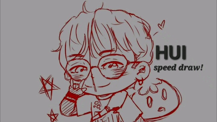 speed draw of HUI! [digital art]