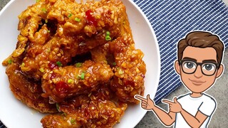 Garlic Honey Lemon Chicken Recipe | Resipi Ayam Goreng Madu Lemon | Crispiest Chicken Wings Recipe