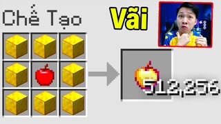 Vinh Chế Tạo Ra 512,256 Táo Vàng 😱 - THỬ THÁCH SINH TỒN THẾ GIỚI CỰC DỄ CỦA EM BÉ TRONG MINECRAFT