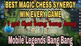 WIN STREAK MAGIC CHESS REPLAY - WIN EVERY GAME - 1ST GAME FIRST TIME - Mobile Legends Bang Bang