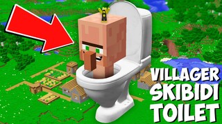 I found BIGGEST VILLAGER SKIBIDI TOILET in Minecraft ! NEW GIANT VILLAGER !