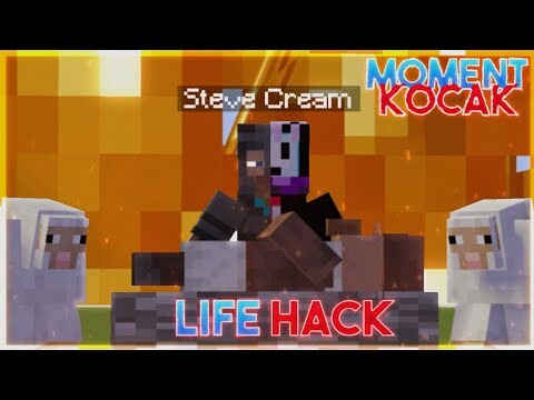 Moment  Kocak BeaconCream life hack Tik Tok!! || Animasi Minecraft