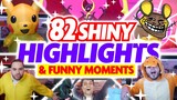 82 SHINY MONTAGE! Pokemon Crown Tundra Shiny Reactions and Funny Moments!