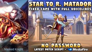 New Lancelot Starlight To Royal Matador Script No Password | Lancelot Royal Matador Script | MLBB