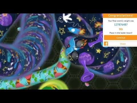 Wormate.io Abstract Skin Destroys 2 Billion Worm and Hitting 127876487 Score | Epic Reupload Moments