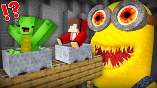 Why Scary MINIONS.EXE ATTACK JJ and Mikey At Night in Minecraft Challenge Maizen