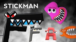 MERGE 'ALPHABET LETTER LORE STICKMAN' Run Merge Battles ⭐⭐⭐⭐⭐ NEW UPDATE Level 1,2,3,4,5,6 abcdefgh