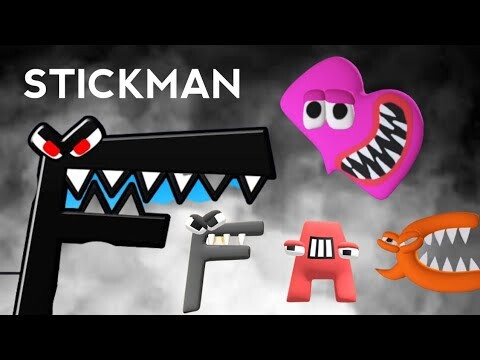 MERGE 'ALPHABET LETTER LORE STICKMAN' Run Merge Battles ⭐⭐⭐⭐⭐ NEW UPDATE Level 1,2,3,4,5,6 abcdefgh