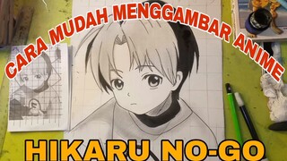 cara mudah menggambar anime Hikaru no -go