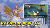 "ARGUS, FORGIVE ME." RAFAELA NEW VOICE ACTRESS ALL NEW DIALOGUES AND VOICELINES | MOBILE LEGENDS!