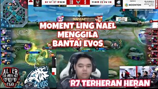 REACTION AE VS EVOS MOMENT LING NAEL MENGGILA 🔥🔥🔥