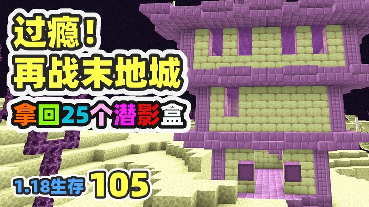 So satisfying! Battle the End City again and grab 25 Ender Chests—completely emptied it all! MC 1.18