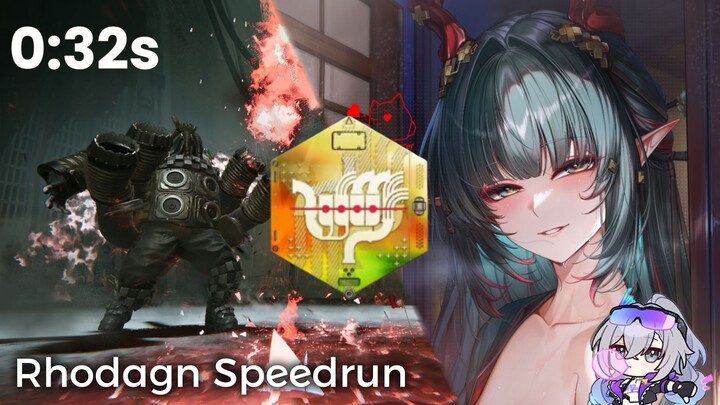 Brutal Damage‼️Zhuang Fangyi 32s Rhodagn Clear [Re:Crisis] | Arknights Enfield