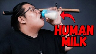 I tried my sister's milk because I can!