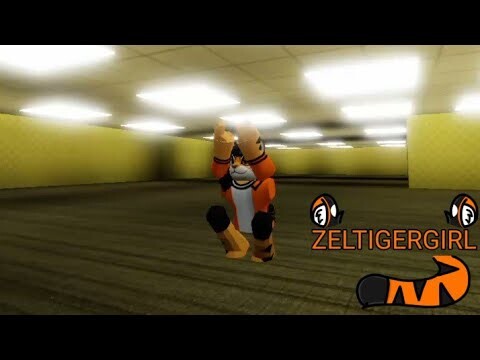 ZelTigerGirl dances IShowSpeed - Shake but in the backrooms (Roblox)