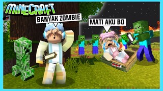 Aku Dan Adiku Hampir Meninggoy Di Serang Zombie Di Minecraft ft @Shasyaalala