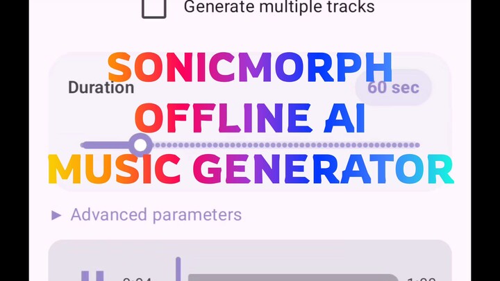 Offline AI Music generator for Android | SonicMorph