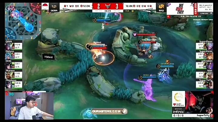 TOP 5 REAKSI MAS ADE LIAT MATCH RRQ VS DEWA WKWKW NT YGY