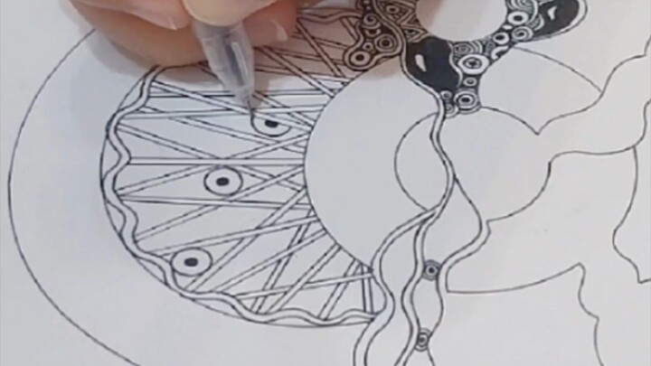 Zentangle - Mixed pattern 混合图禅绕画 #zentangle #learntodraw #creativehealing #禅绕画 #疗愈绘画 #画画 #手绘