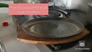 Sizzling Plate, Cast Iron, sisig plate "How to seasoned"