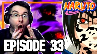 SASUKE'S NEW POWER!? | Naruto Episode 33 REACTION | Anime Reaction