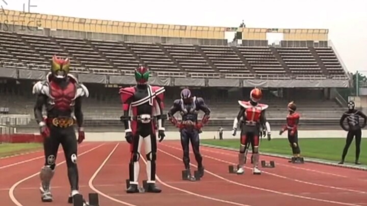 Saat Kamen Rider mengadakan pertemuan olahraga, siapa yang akan meraih kemenangan terakhir?