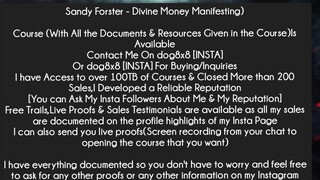 Sandy Forster - Divine Money Manifesting Course Download