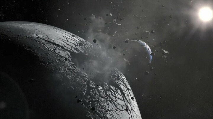 A mysterious substance possesses the moon, sucking Earth's objects into the sky—so humanity has no c