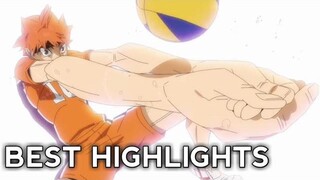 ไฮไลท์ที่ดีที่สุดของ Hinata Shoyo กับ Inarizaki Haikyuu To The Top ตอนที่ 2