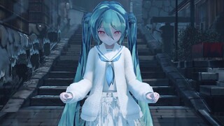 【Hatsune Miku MMD】Maybe she got wet...