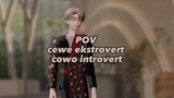 POV cewe ekstrovert cowo introvert [ Zepeto ]