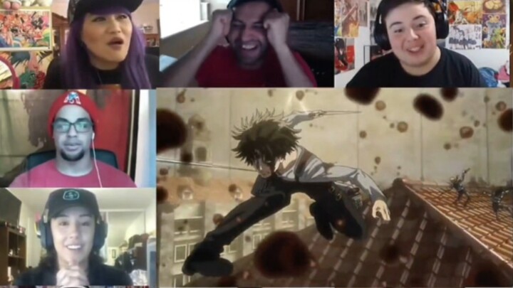 【Attack on Titan reaction】 Foreigners' reaction to watching the street fight of Captain Levi in the 