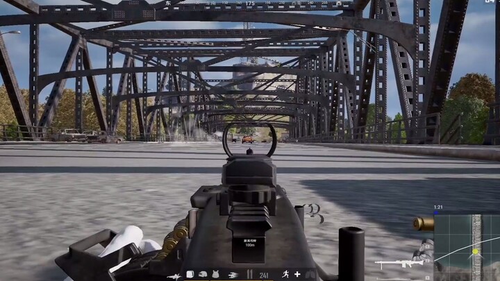 No one is getting across the bridge!!!