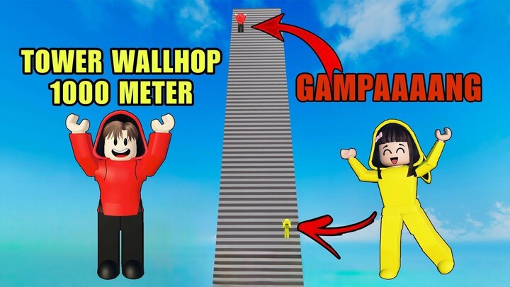 Yuta, Mio Dan Baby Celine Latihan Wallhop Di Tower 1000 Meter Paling Tinggi  ROB