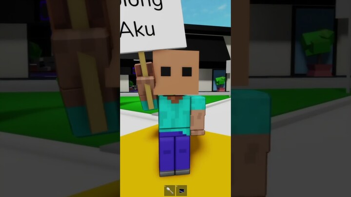 Ketika Aku Dan Adiku Menolong Steve Minecraft Di Game Roblox